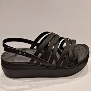 Crocs Women's Brooklyn Strappy Low Wedge Sandals